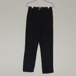 Wilfred Free Classic Black Strait Leg High Rize Jeans Minimalist Designer | 8